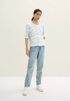 Tom Tailor Gemustertes - T-Shirt Print - Blue Small Wavy Design -Tom Tailor 4476c67ccb404ceea6846d85a403df8f