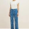 Tom Tailor Gemusterte Stoff - Pyjamabroek - Blue Tiedye Stripe