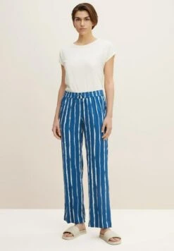 Tom Tailor Gemusterte Stoff - Pyjamabroek - Blue Tiedye Stripe