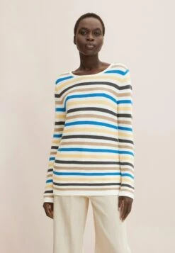 Tom Tailor New - Trui - Blue Multicolor Stripe