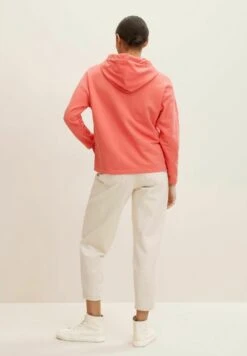 Tom Tailor Hoodie - Smooth Papaya Red -Tom Tailor 4840625743c9469aba061a157eedc0f2