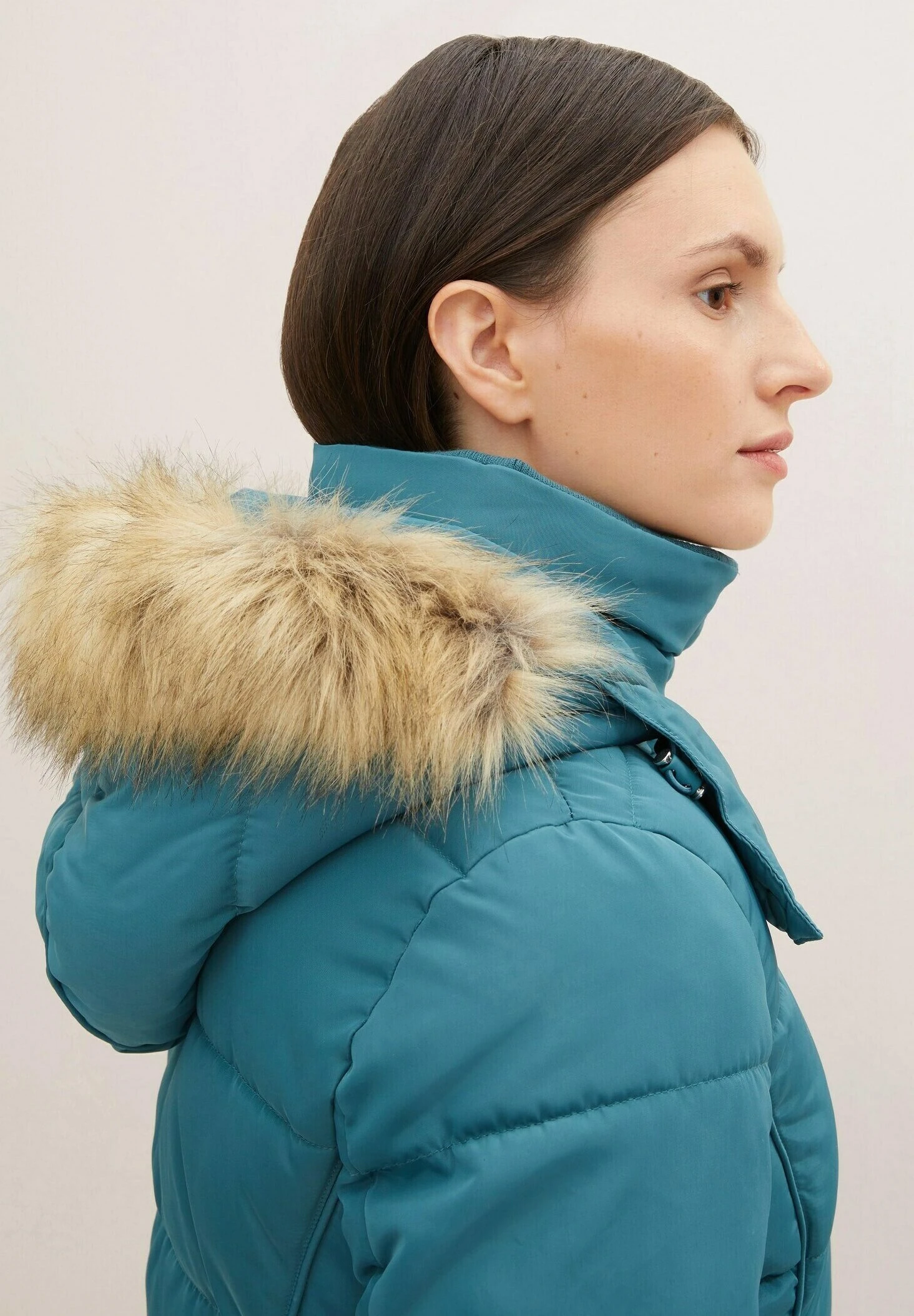 Tom Tailor Mit Abnehmbarer Kapuze - Winterjas - Pastel Teal 4 Tom Tailor Mit Abnehmbarer Kapuze - Winterjas - Pastel Teal - Afbeelding 4