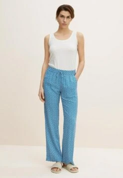 Tom Tailor Gemusterte Stoff - Pyjamabroek - Blue Minimal Design