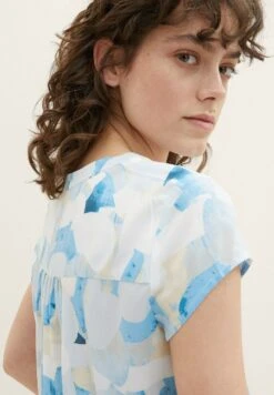 Tom Tailor Blouse - Blue Shapes Design -Tom Tailor 4e532d76950e45d2ae52be86c48bf2de