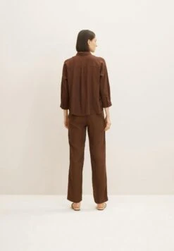 Tom Tailor Loose Fit - Broek - Chocolate Brown -Tom Tailor 4e55239d95a0409ca6097a5549c408c5