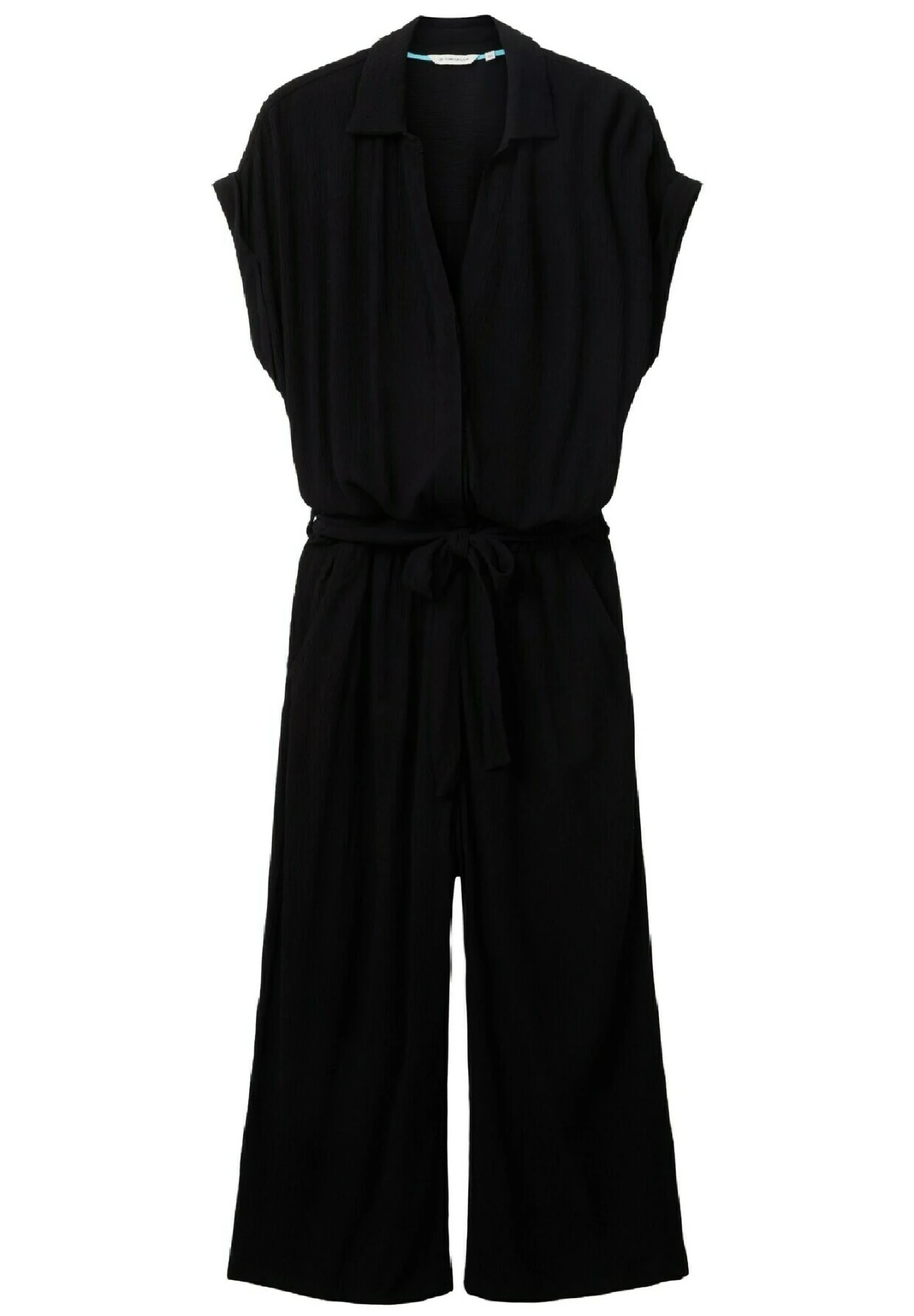 Tom Tailor OverallsMit Gürtel - Jumpsuit - Deep Black 5 Tom Tailor OverallsMit Gürtel - Jumpsuit - Deep Black - Afbeelding 5