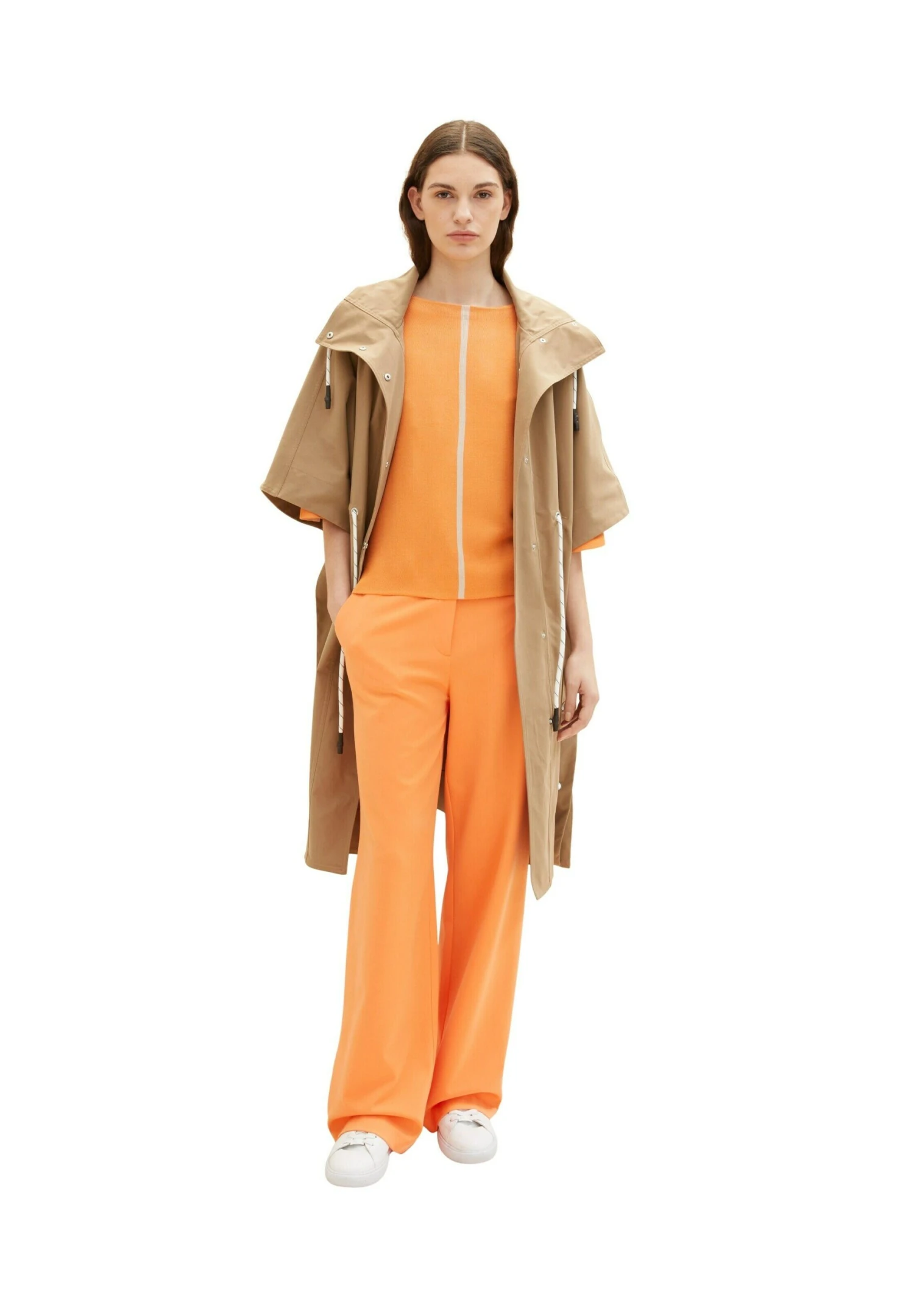 Tom Tailor Trui - Bright Mango Orange 1 Tom Tailor Trui - Bright Mango Orange