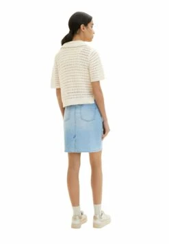 Tom Tailor Mit Kordelzug - Jeansrok - Light Stone Blue Denim -Tom Tailor 52fef899aa744d008730bfb179607e02