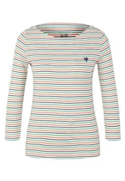 Tom Tailor Gestreiftes Mit 3/4 Arm - Longsleeve - Offwhite Multicolor Stripe -Tom Tailor 537467cff76d4196aee716dffdda9dc0
