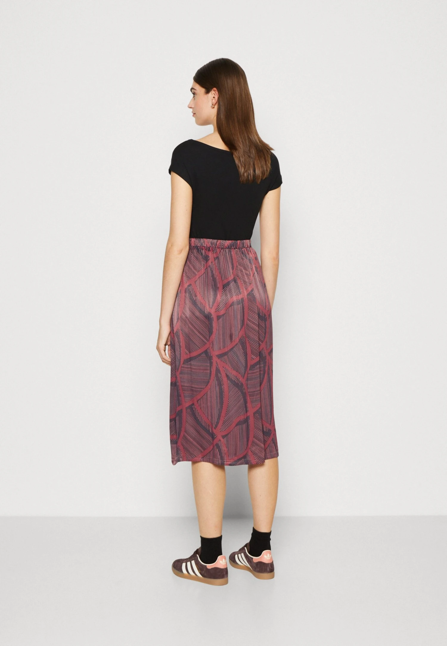 Tom Tailor Skirt Wrap Printed - Wikkelrok - Navy 3 Tom Tailor Skirt Wrap Printed - Wikkelrok - Navy - Afbeelding 3