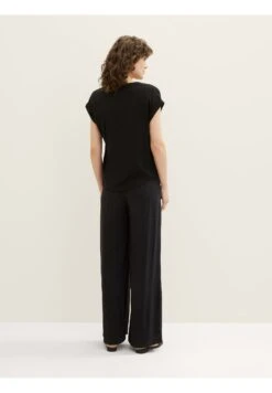 Tom Tailor Kurzarm- Blouse - Deep Black -Tom Tailor 5494deab7cf44cc5bcc8feda3200117b