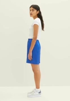 TOM TAILOR Denim Mit Elastischem Bund - Shorts - Shiny Royal Blue -Tom Tailor 5595c8ddbd234417b348f1dd45f334ee