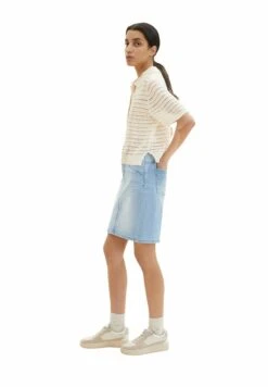Tom Tailor Mit Kordelzug - Jeansrok - Light Stone Blue Denim -Tom Tailor 55f236d2e4304d5dbea4c013c676a53f