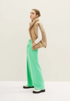 TOM TAILOR Denim Pleated Wide Leg- Broek - Strong Green -Tom Tailor 574afa579fb0482092f03b3eff164e79