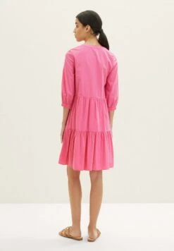 Tom Tailor Aus Seersucker - Jurk - Nouveau Pink -Tom Tailor 5758ebf2892b47098e315748423032ea