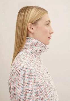 Tom Tailor Jas - Blue Red Boucle -Tom Tailor 57954f9f3d714731be7368b6ac037f28