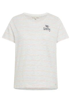 TOM TAILOR Denim Gestreiftes - T-Shirt Print - Light Blue -Tom Tailor 57da1d19225a46f899157bf86e52b759