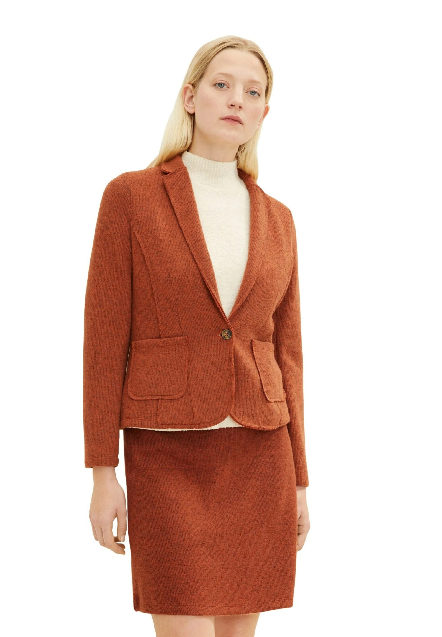 Tom Tailor Vest - Canyon Sunset Red Melange 1 Tom Tailor Vest - Canyon Sunset Red Melange