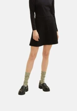 Tom Tailor Ottoman - A-Lijn Rok - Deep Black