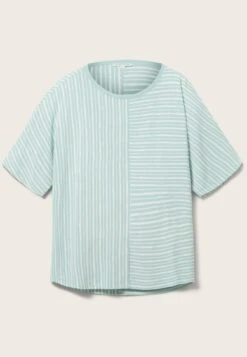 Tom Tailor Gestreiftes- T-Shirt Print - Blue White Horizontal Stripe -Tom Tailor 5b3fb472b31241ecbf4ba495143ce0a6
