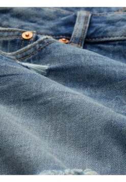 TOM TAILOR Denim Im Used Look - Jeansshort - Destroyed Mid Stone Blue Denim -Tom Tailor 5c752e3ae4d442b99498a93e582d9384