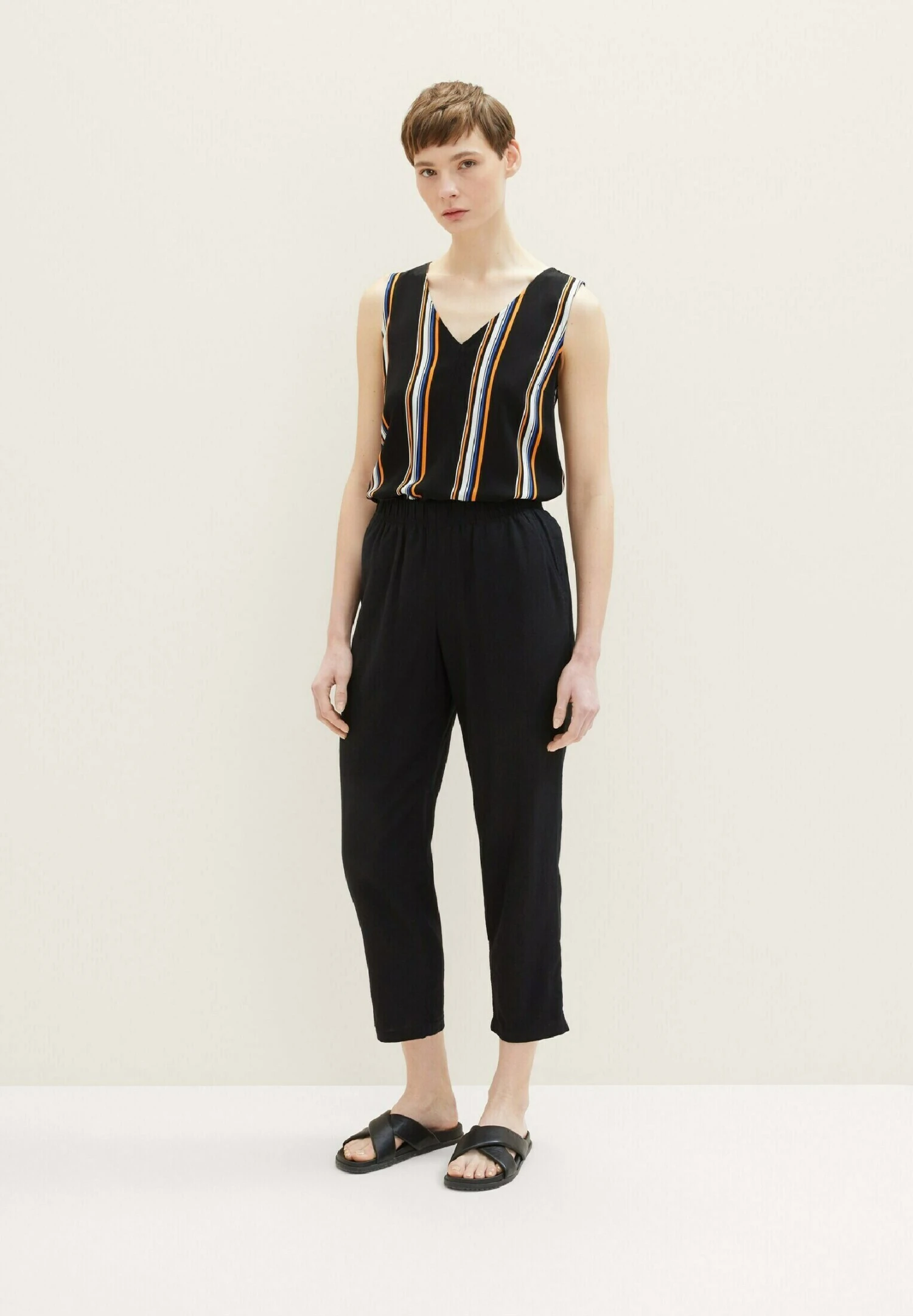 TOM TAILOR Denim Tapered Fit- Broek - Deep Black 2 TOM TAILOR Denim Tapered Fit- Broek - Deep Black - Afbeelding 2