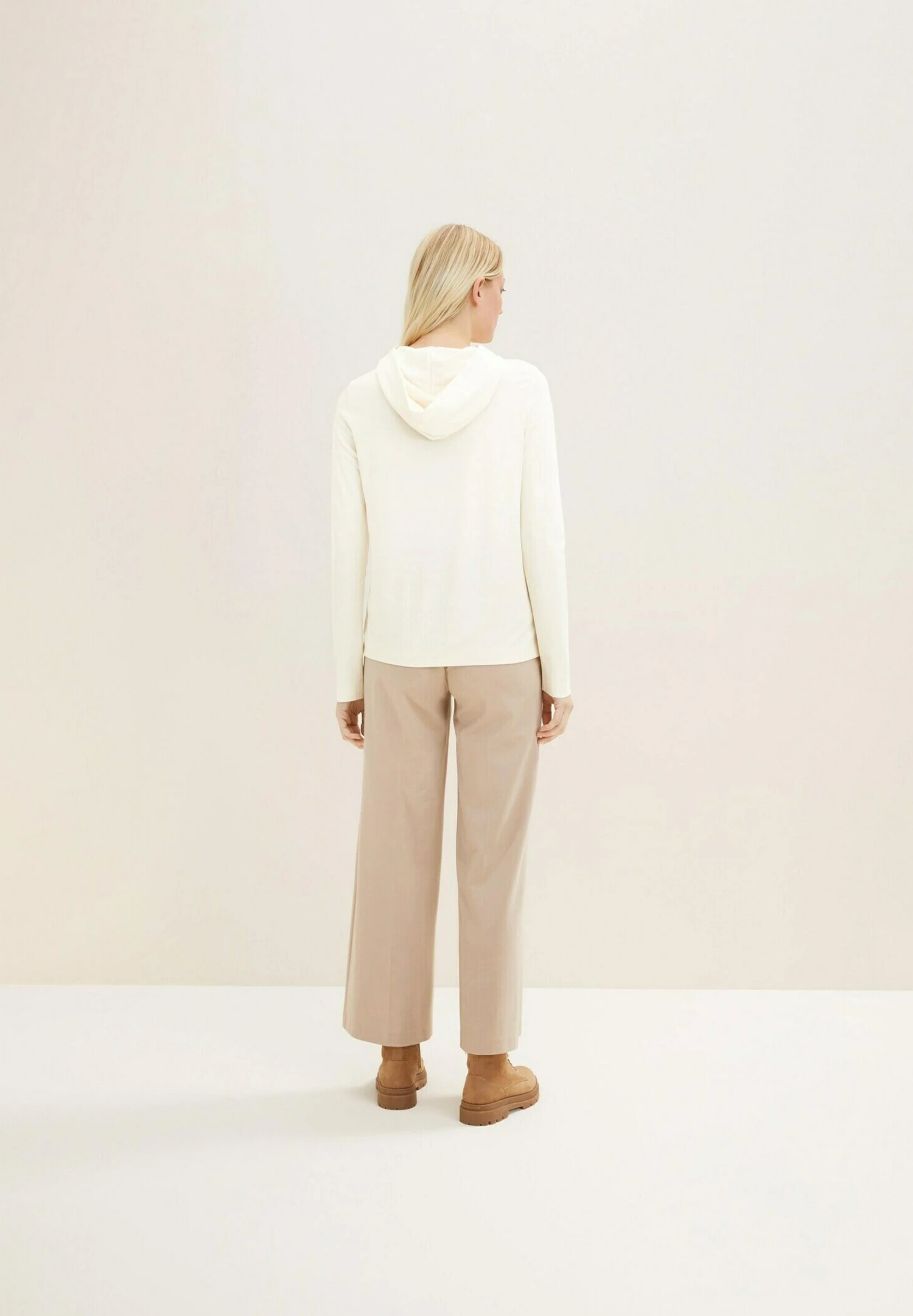 Tom Tailor Mit Kapuze - Hoodie - Soft Buttercream 3 Tom Tailor Mit Kapuze - Hoodie - Soft Buttercream - Afbeelding 3