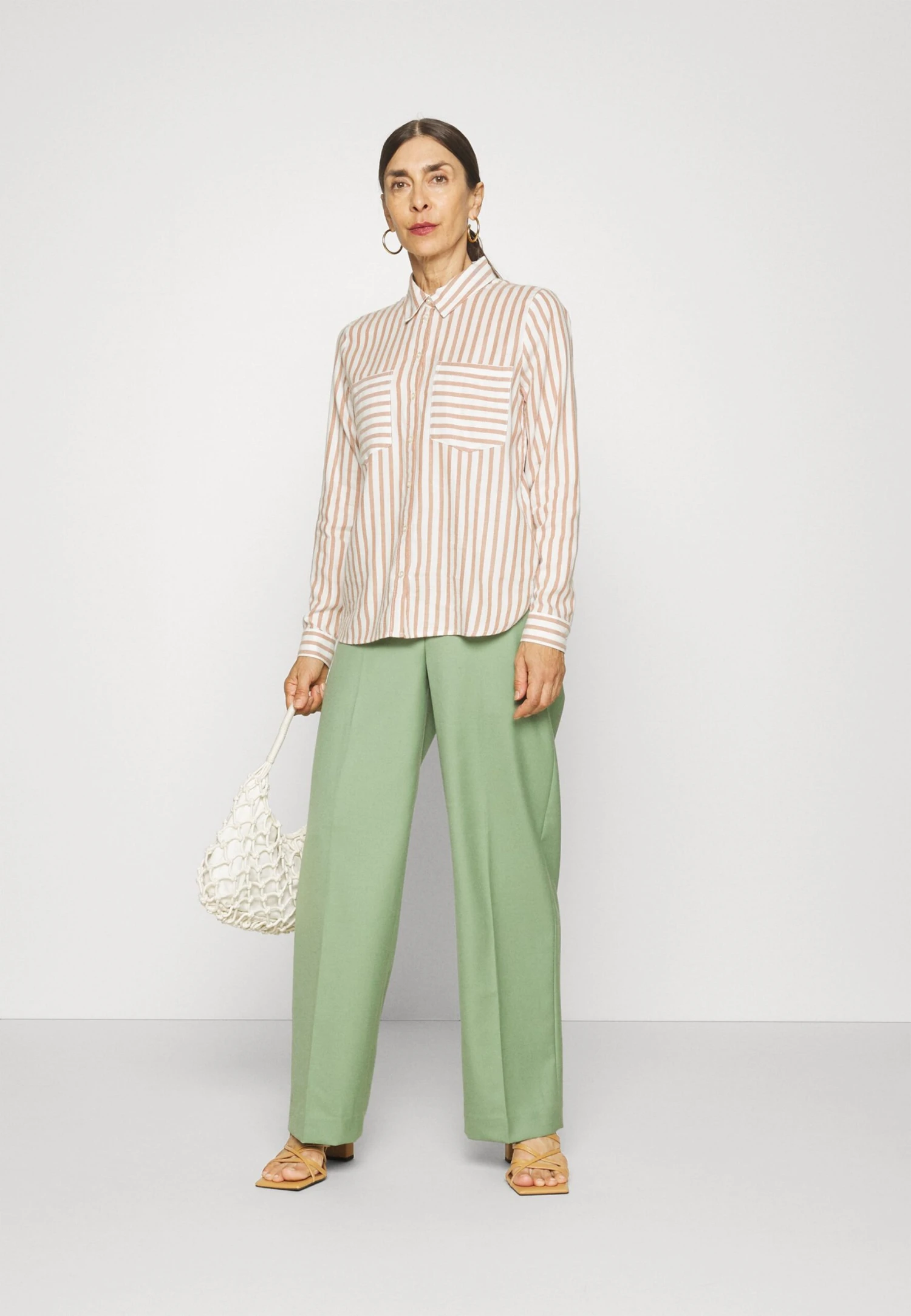 TOM TAILOR Denim Cozy Shirt - Overhemdblouse - Amber White 2 TOM TAILOR Denim Cozy Shirt - Overhemdblouse - Amber White - Afbeelding 2