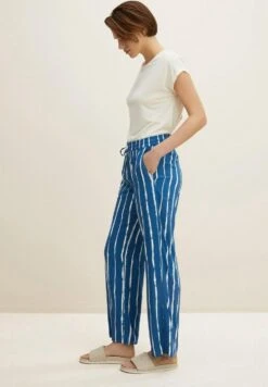 Tom Tailor Gemusterte Stoff - Pyjamabroek - Blue Tiedye Stripe -Tom Tailor 63d26c6ddb9643d1ae2adcc628535005