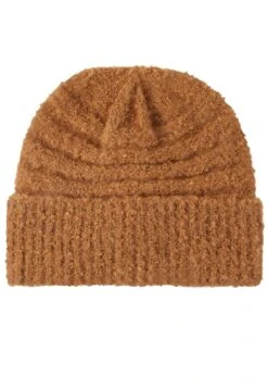 Tom Tailor Accessoire Aus Strukturiertem Boucle - Muts - Soft Light Camel Melange