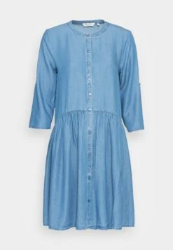 TOM TAILOR Denim Dress With Placket - Spijkerjurk - Used Mid Stone Blue Denim -Tom Tailor 64c557f2bb5b4bcd80ed429b416bc780