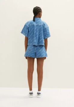 TOM TAILOR Denim Mit Logo Print - Jeansshort - Denim Laser Print -Tom Tailor 65abe762478e45dbbd1624c4db53bc06