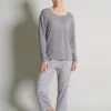 Tom Tailor Pyjama - Grau Mittel Allover