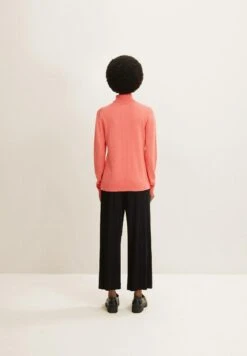 Tom Tailor Basic Turtleneck - Trui - Smooth Papaya Red -Tom Tailor 67c05f9f479a4618825b08ac062b0da3
