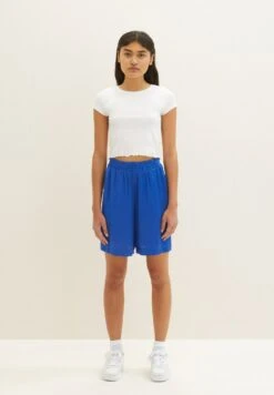 TOM TAILOR Denim Mit Elastischem Bund - Shorts - Shiny Royal Blue -Tom Tailor 68b10d63c33a4d2b836100331f097c2e