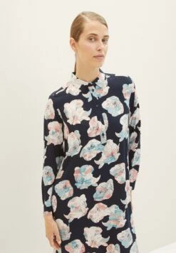 Tom Tailor Fliessendes - Blousejurk - Tie Dye Flower Design -Tom Tailor 6c43c260c7d64049b7b0fe69e29184f8