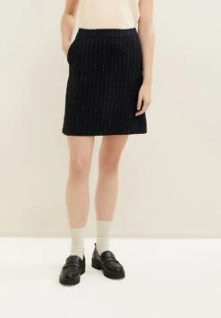 Tom Tailor Mit Nadelstreifenmuster - Minirok - Black Irregular Pin Stripe