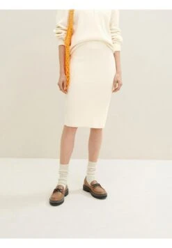 Tom Tailor Mit Rippstruktur  - Kokerrok - Soft Buttercream