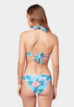 Tom Tailor Mit Blumenmuster - Bikinitop - TurquoiseMulticolor