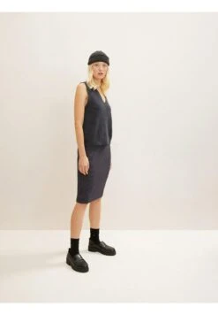 Tom Tailor Mit Rippstruktur  - Kokerrok - Evident Anthracite Melange -Tom Tailor 71f2d95ff937408b827951a2f5256321