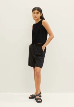 TOM TAILOR Denim Bermuda - Shorts - Deep Black -Tom Tailor 745fbc26a8f04092ad9beb7b41a95d56