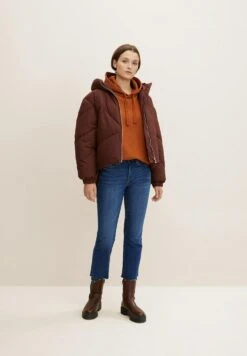 TOM TAILOR Denim Hoodie - Amber Brown -Tom Tailor 74cc6e828f4e490c804be96872b89130