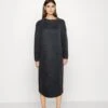 Tom Tailor Dress Mock Neck - Gebreide Jurk - Evident Anthracite Melange