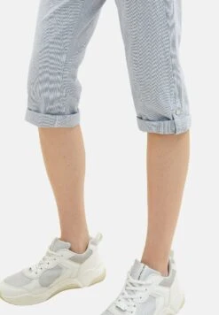 Tom Tailor 3/4Mit Teilungsnaht - Shorts - Blue Stripe Pants -Tom Tailor 7635e8428a35497eb3a51da0ab5366f1