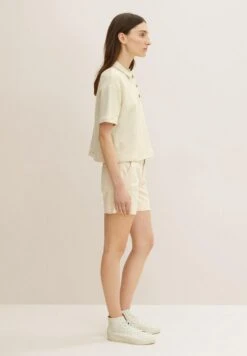 Tom Tailor Shorts - Soft Neutral Beige -Tom Tailor 779d60fd8ca04c0caa4d6c3695654389
