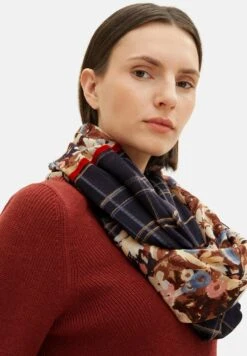 Tom Tailor Accessoire Gemusterter- Sjaal - Beige/Large Floral Design