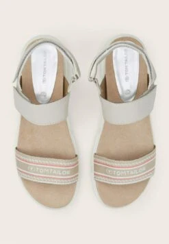 Tom Tailor Licence Mit Logo-Print - Sandalen Met Sleehak - Mud Rose -Tom Tailor 796f285d88884eb087090a6ded449e16