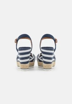 Tom Tailor Sandalen Met Hoge Hak - White/Navy -Tom Tailor 7a8ee1b627f44bfc8c2a93c654f5c1f3