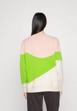 TOM TAILOR Denim Colourblock - Sweater - Rose/Green/Off-White -Tom Tailor 7abf67869d6e4ae19ea5d94c416c164f