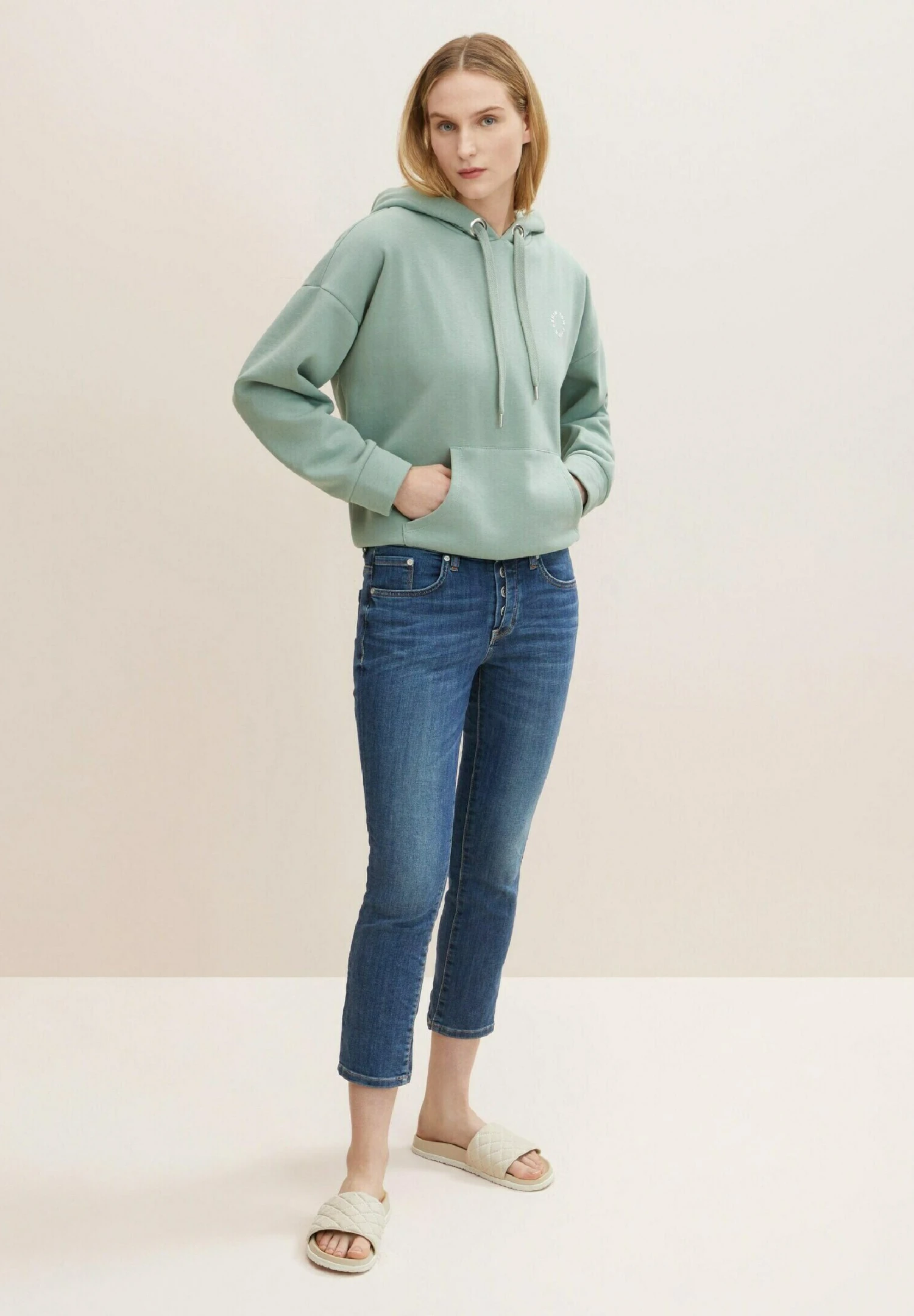 Tom Tailor Alexa- Slim Fit Jeans - Mid Stone Wash Denim 2 Tom Tailor Alexa- Slim Fit Jeans - Mid Stone Wash Denim - Afbeelding 2